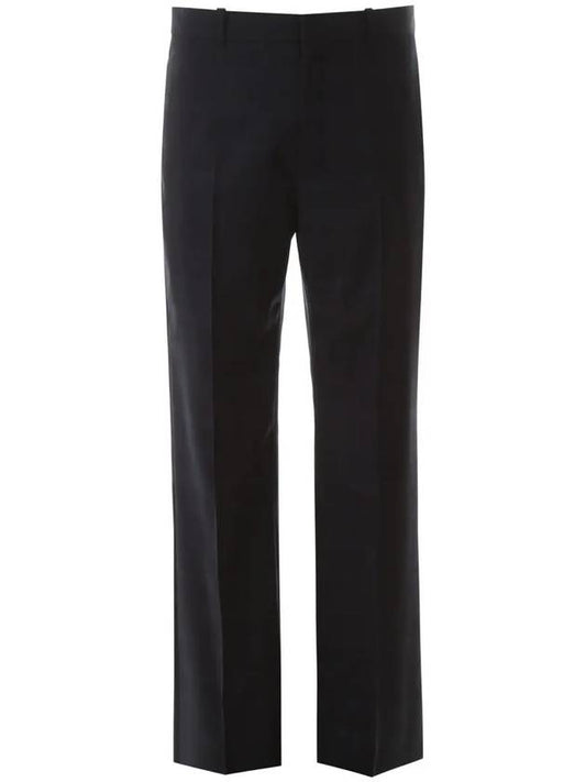 Luxury Balenciaga Trending 2025 Checked Straight Pants Navy