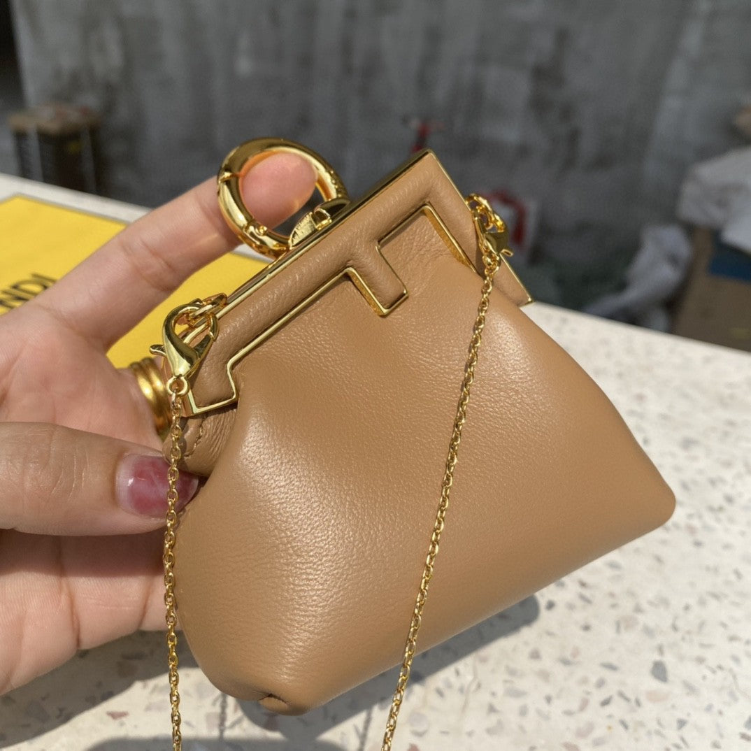 Top QualityTop Quality Nano Top QualityTop Qualityrst Charm Light Brown Bag For Woman 10cm/4in