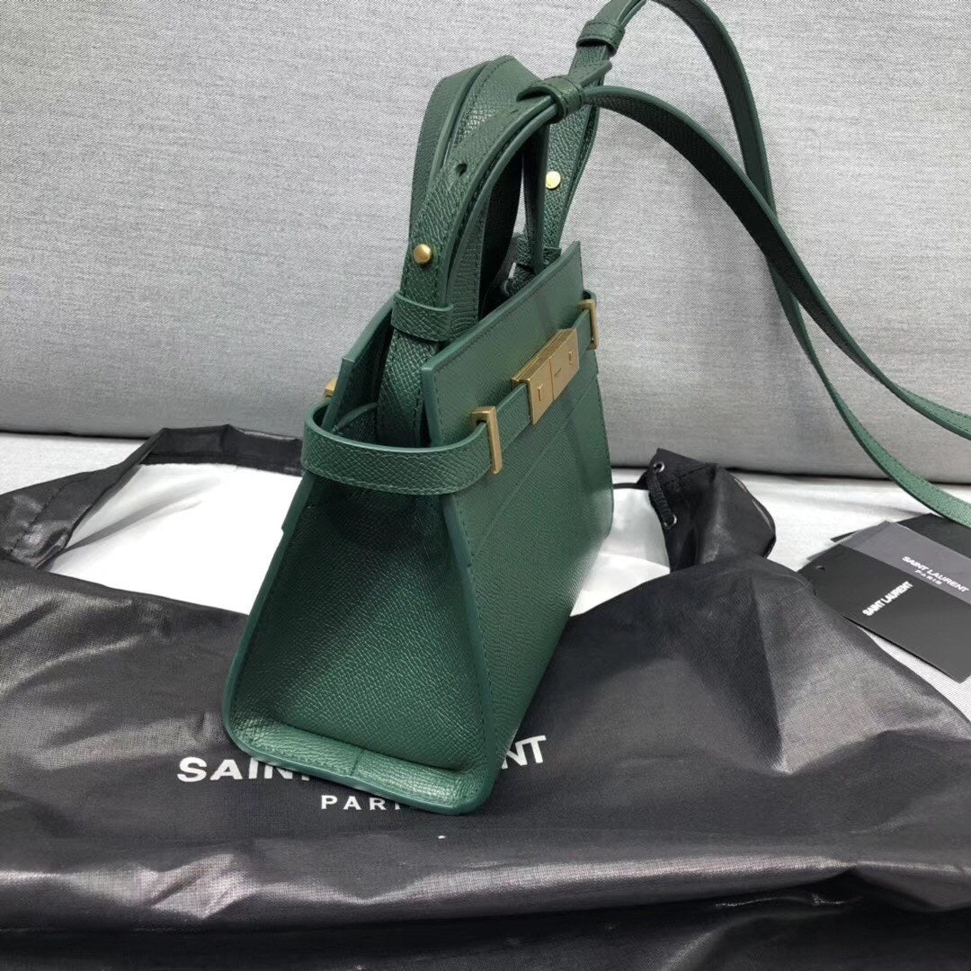 YSSL Manhattan Nano Shopping Bag In Box Green For Women 8in/21cm YSL