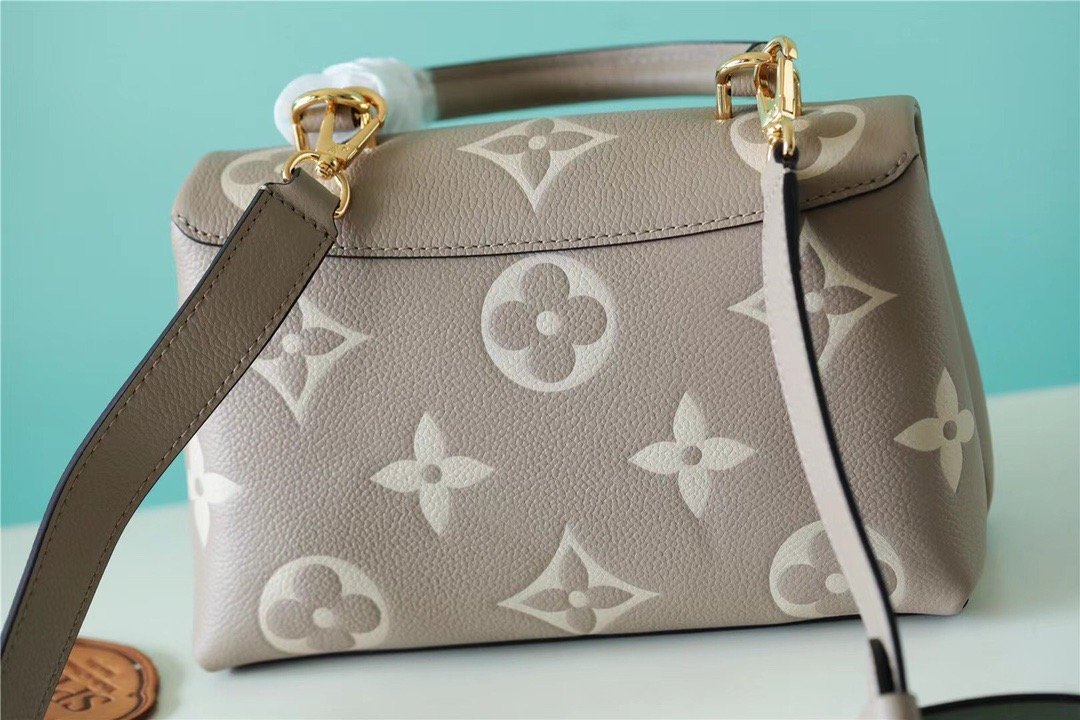 Top Quality Madeleine BB Monogram Empreinte Dove Gray/ Creme Beige For Women,  Shoulder and Crossbody Bags 9.4in/24cm Top Quality