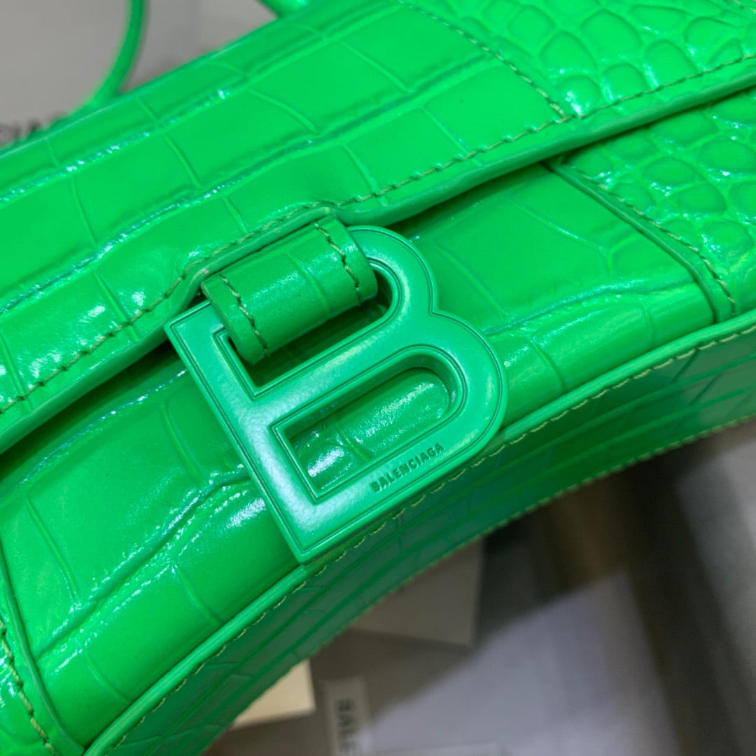 Top Quality Hourglass XS Handbag In Bright Green, For Women,  Bags 7.4in/19cm 5928331U6AK3809