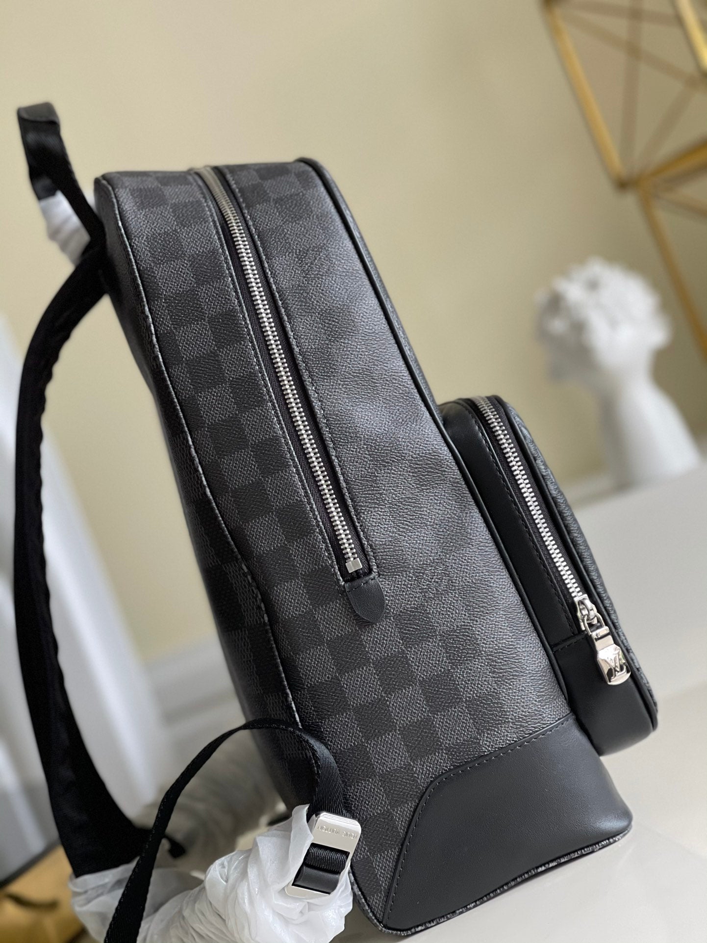 Top Quality Campus Backpack Damier Graphite 3D Canvas Grey For Men, Bags 39cm Top Quality N50009