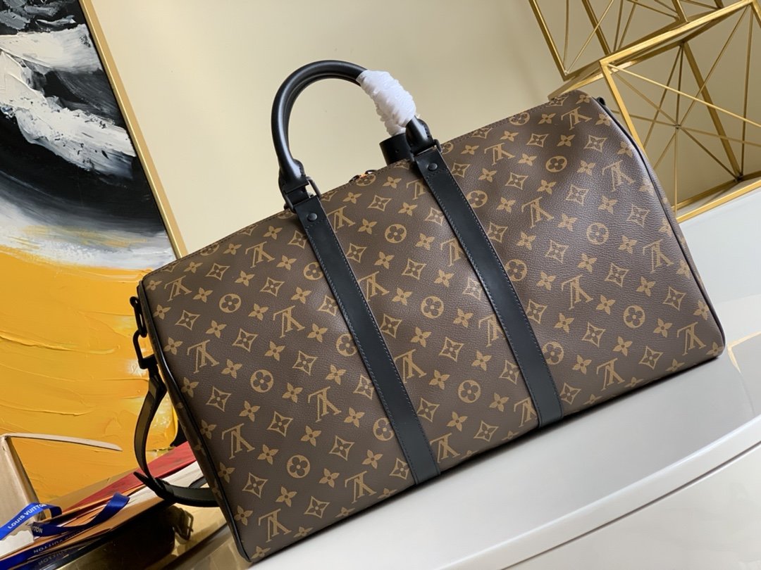 Top Quality Keepall Bandouliere 45 Monogram Canvas For Men, Mens Bags, Travel Bags 17.7in/45cm Top Quality