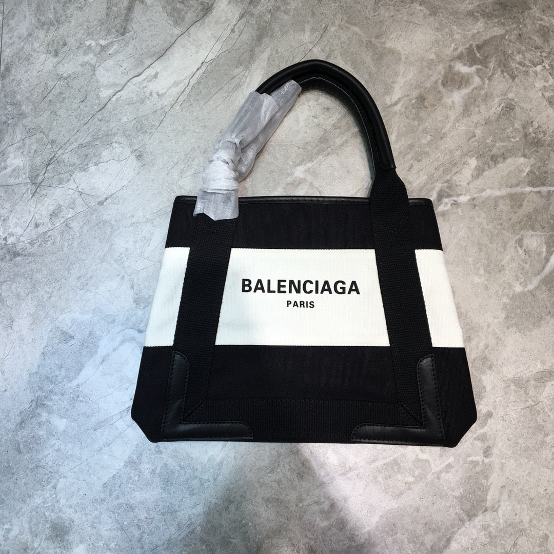Top Quality Navy XS Tote Bag In Black And White, For Women,  Bags 12.6in/32cm