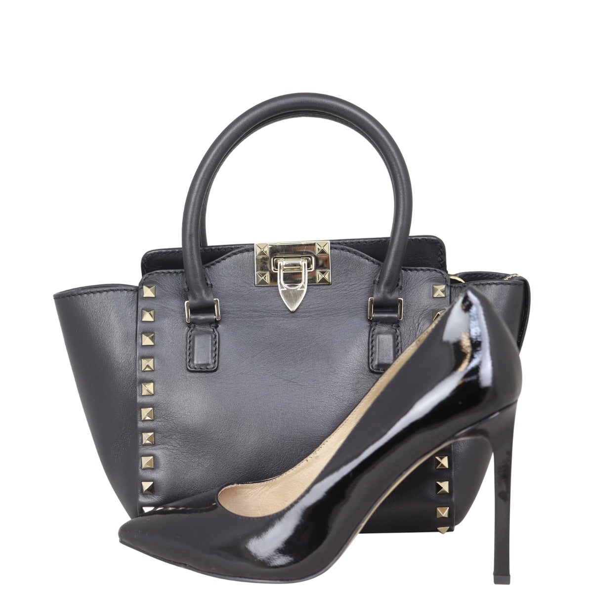 Valentino Rockstud Pagoda Tote Mini