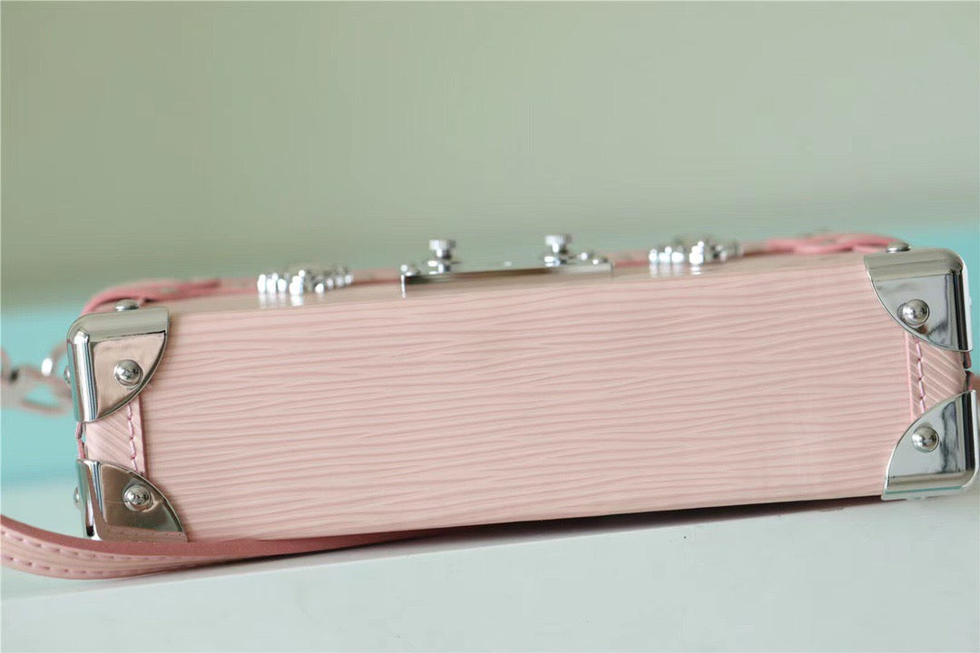Top Quality Petite Malle Epi Light Pink For Women,  Shoulder And Crossbody Bags 7.9in/20cm Top Quality 