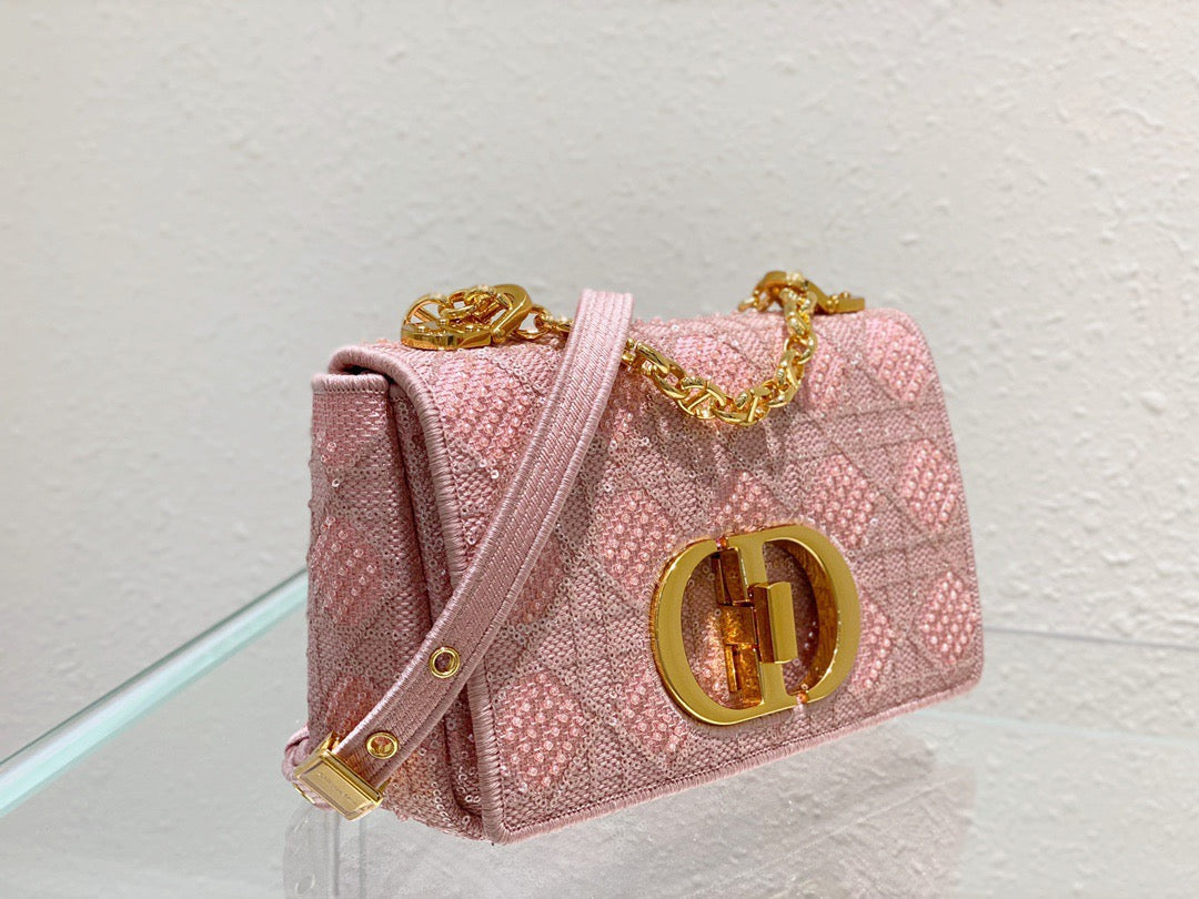 Top Quality MeTop Qualityum Caro Bag Pink, For Women, Womens Handbags 25.5cm/10in CD