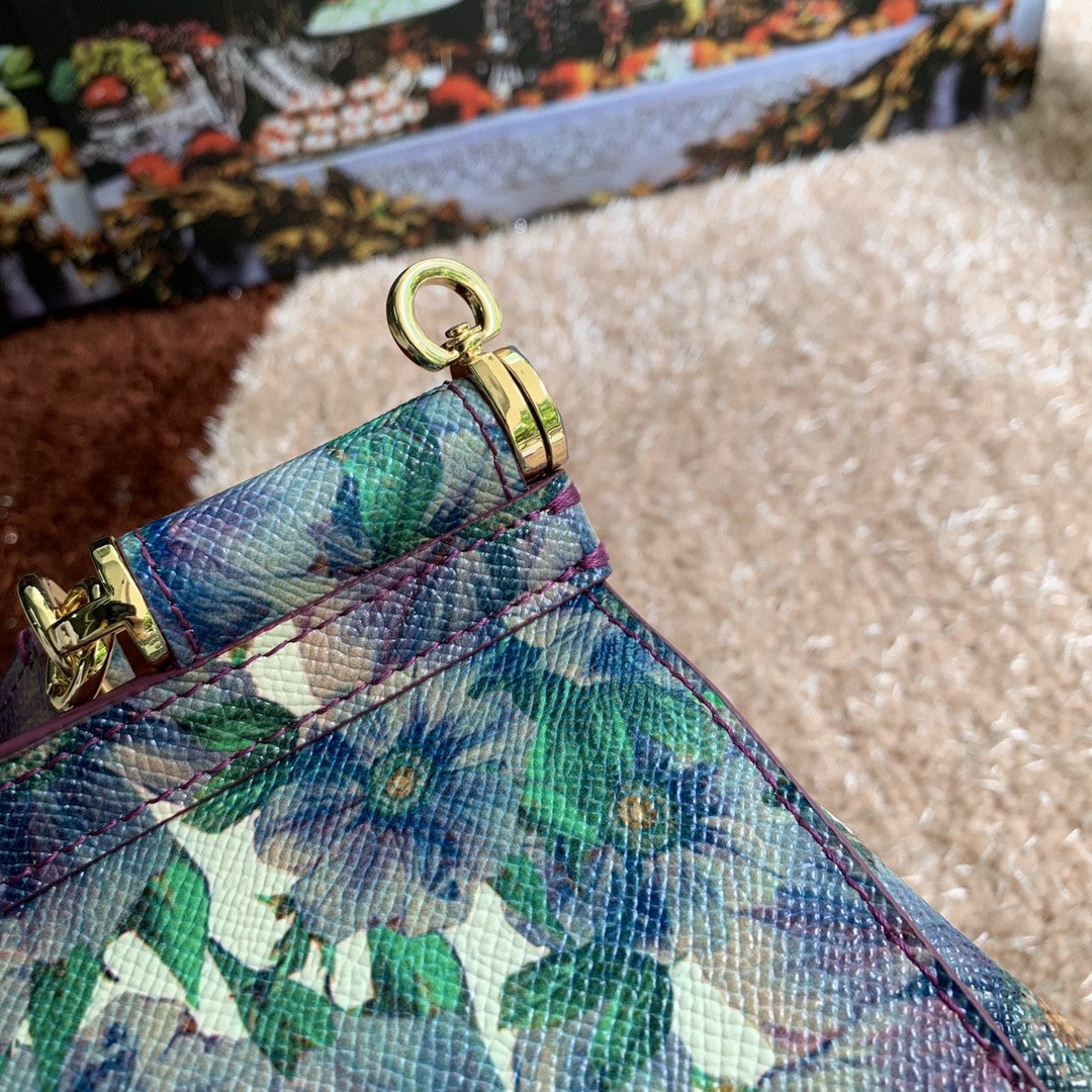 Top Quality MeTop Qualityum Sicily Handbag Unique Print Motifs Muticolour For Women 10.2in/26cm Top Quality