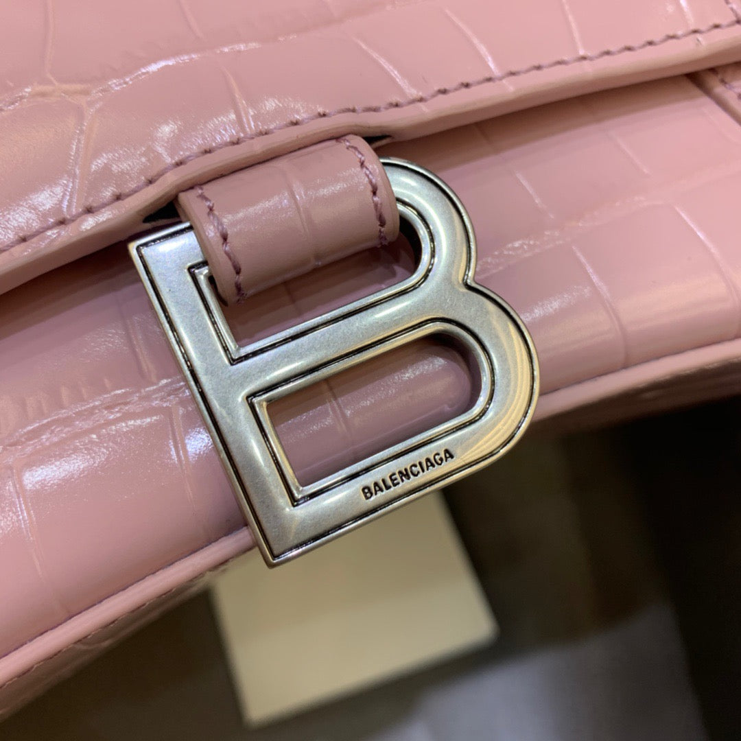 Top Quality Hourglass Small Handbag In Pink, For Women,  Bags 9in/23cm 5935461LR6Y5906