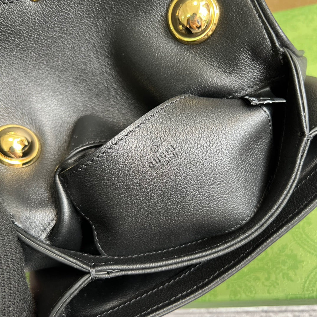 gg Blondie Mini Bag Black For Women, Women’s Bags 8.7in/22cm gg‎ ‎698643 UXXAG 1064