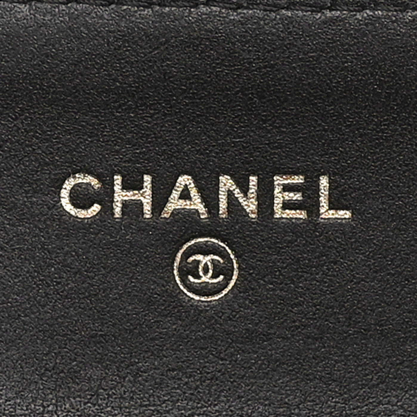 Chanel Aged Calfskin Chevron Quilted Reissue Card Holder Wallet Black
