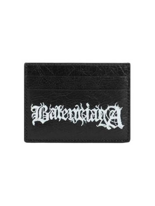 Luxury Balenciaga Trending 2025 Cash DIY Metal Card Wallet Black White