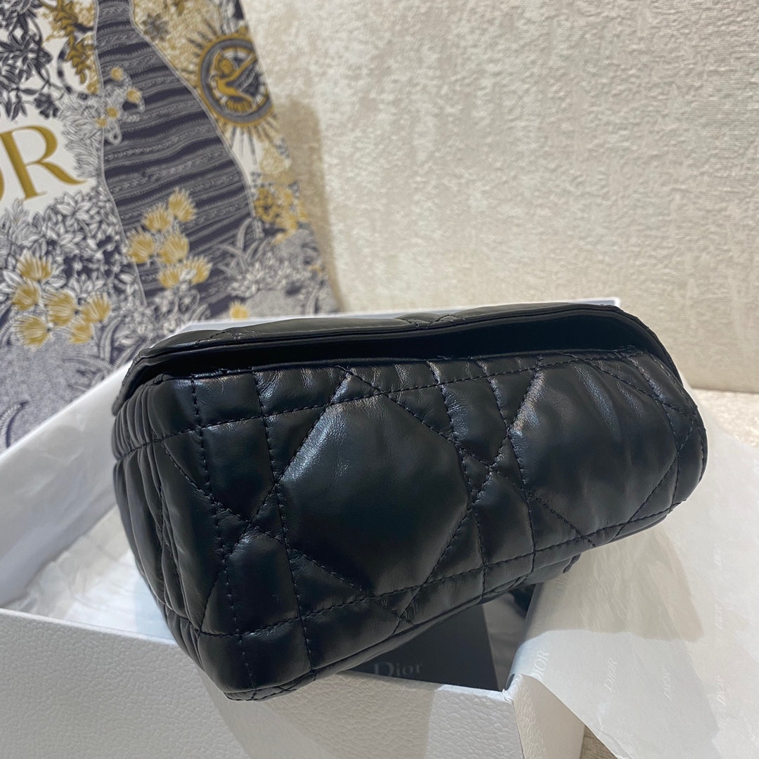 Top Quality Large Caro Bag, Black, For Women Womens Handbags, Crossbody Bags, 29cm CD M9243UWHC_M900