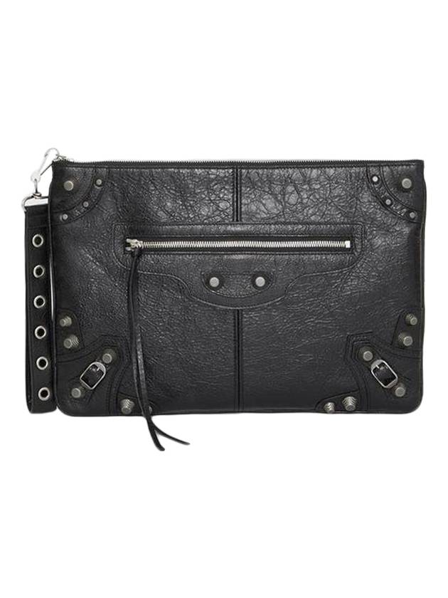 Luxury Balenciaga Trending 2025 Le Cagole Large Clutch Bag Black