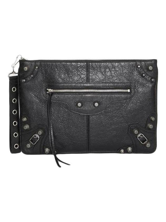 Luxury Balenciaga Trending 2025 Le Cagole Large Clutch Bag Black