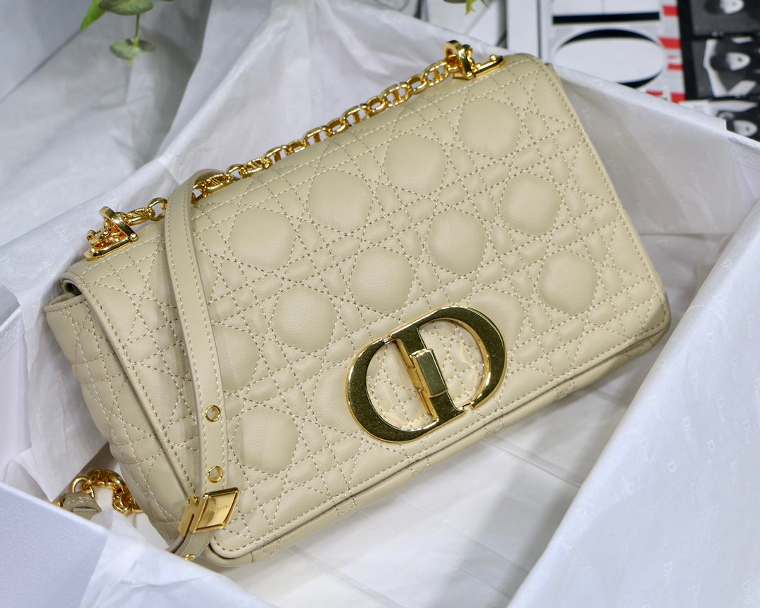 Top Quality Small Caro Bag Light Yellow For Women 8in/20cm CD M9241UWHC_M26Y