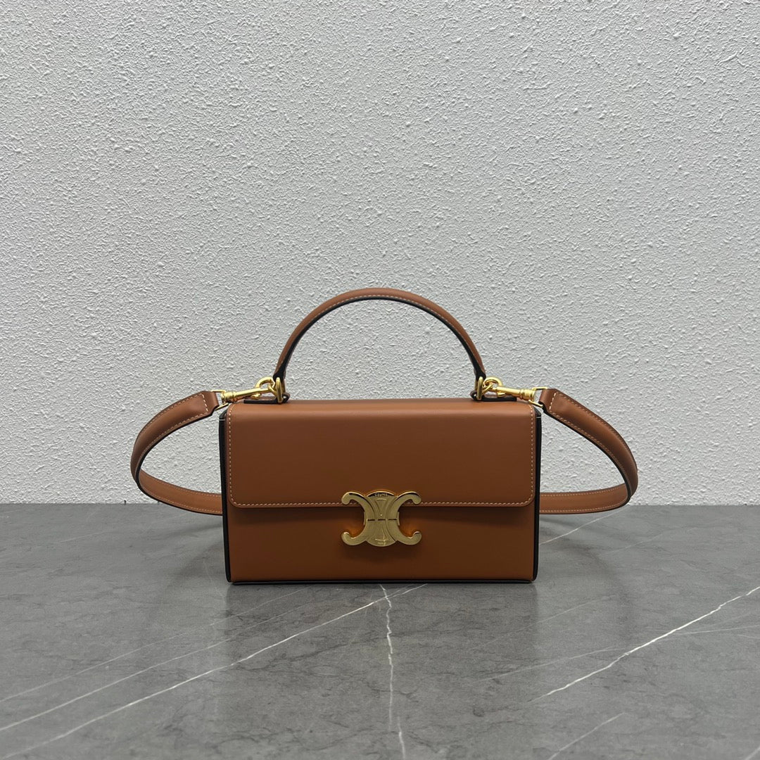 Top Quality Box Triomphe Tan For Women 9in/22cm 199993BFN.04LU
