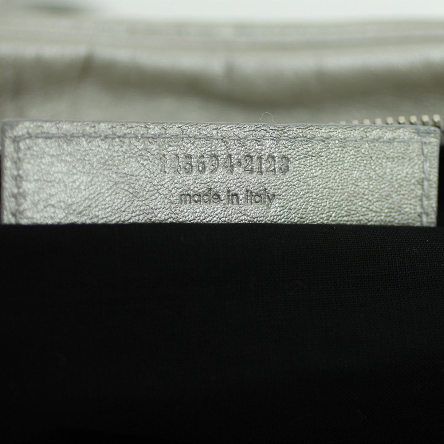 Balenciaga Metallic Leather Box Bag Silver