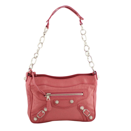 Balenciaga Agneau Giant 12 Silver Chain Shoulder Bag
