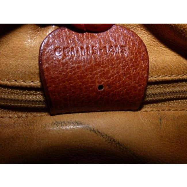 Gucci   Black Canvas Camel Leather Satchel