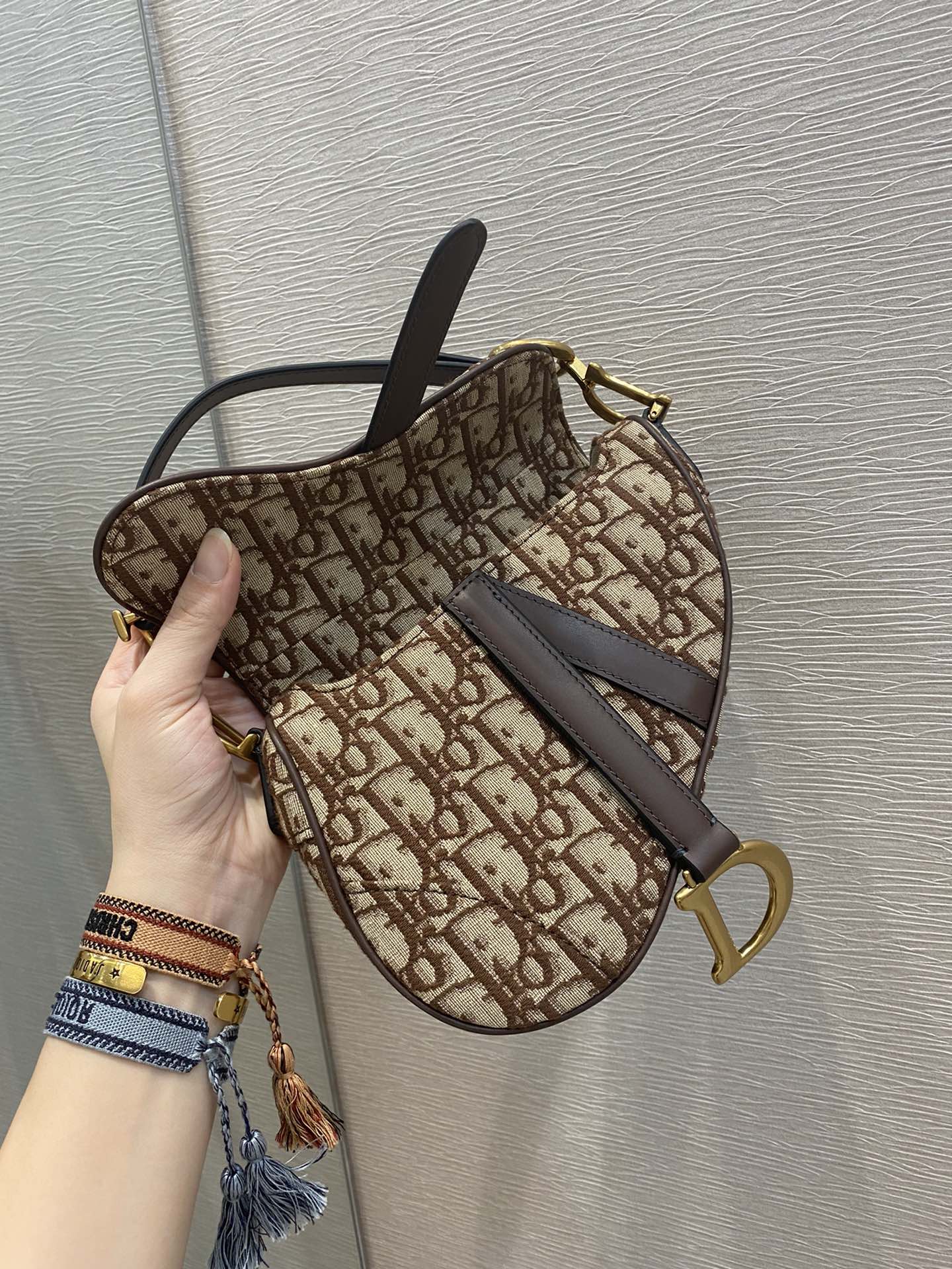 Top Quality Brown Mini Saddle Bag For Women 21cm/7in CD
