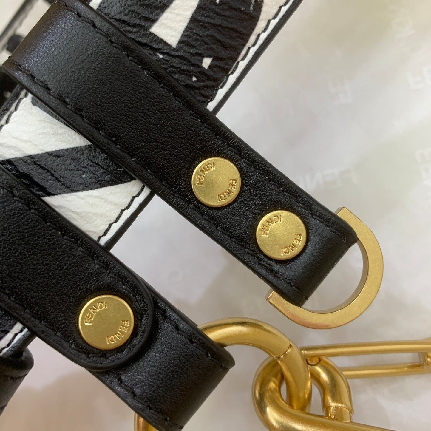 Top QualityTop Quality Nano Baguette Charm California Sky White For Women, Women’s Handbags, Shoulder And Crossbody Bags 4.3in/11cm FF 7AR844