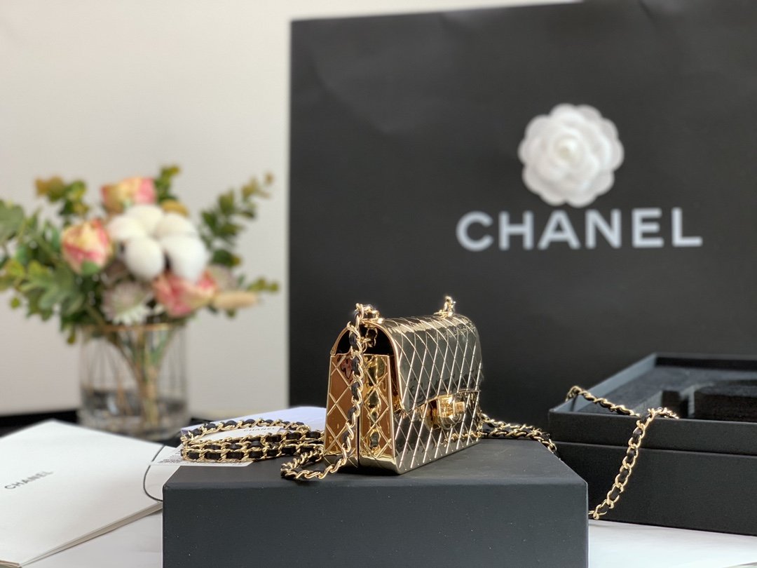 CHL Evening Top Qualityap Small Gold Bag For Women 12cm/4.5in