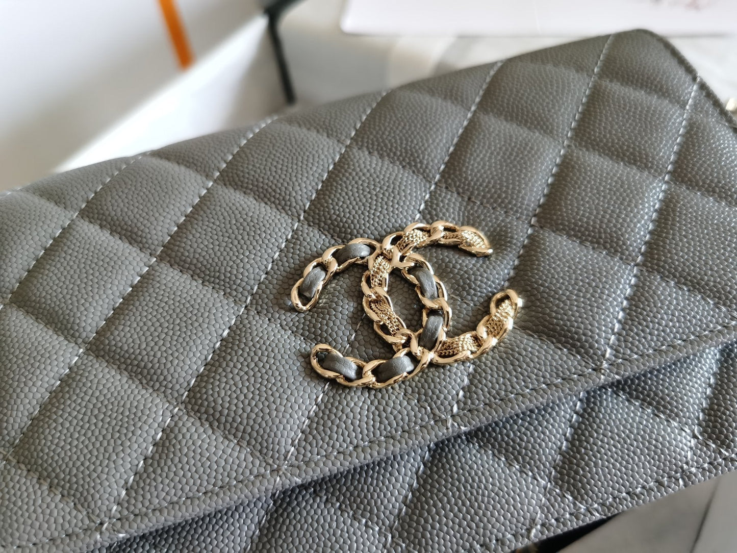 CHLMini Flap Bag Grey For Women 7in/18.5cm