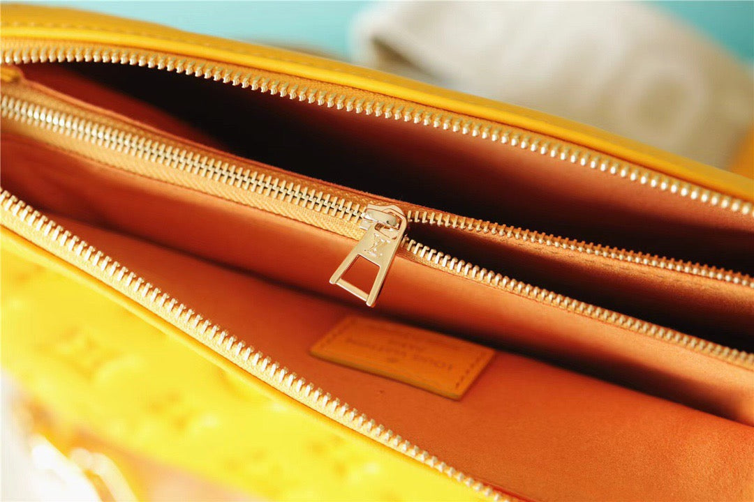 Top Quality Coussin MM Monogram Yellow For Women, Womens Handbags, Shoulder And Crossbody Bags 13.4in/34cm Top Quality 