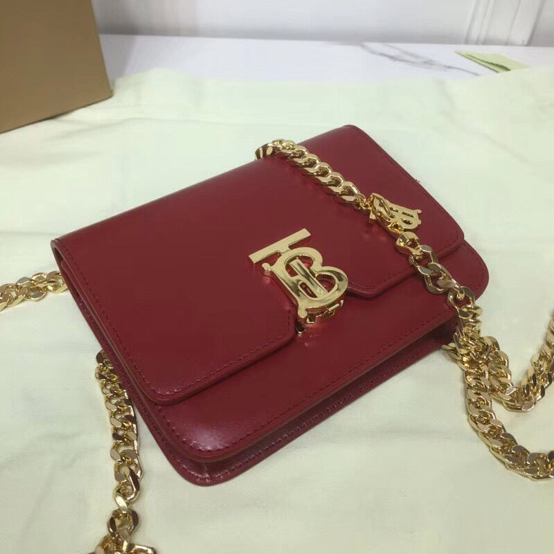 Top Quality Tb Chain Belt Bag Red For Women, Bags 6.6in/17cm