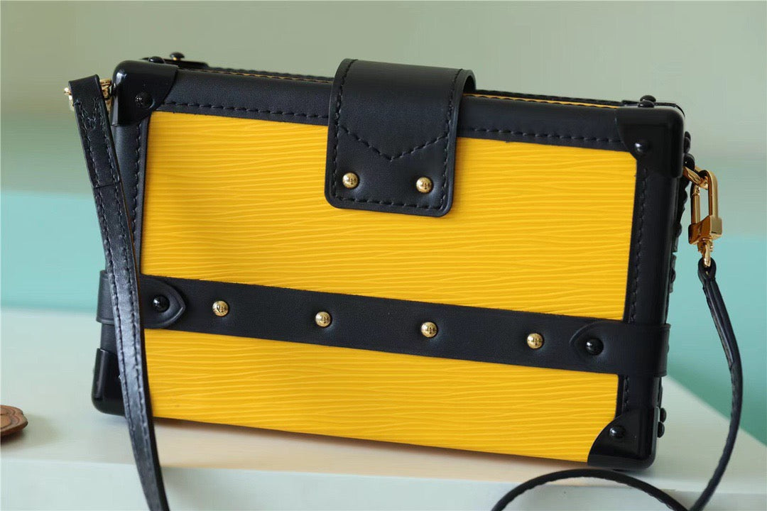 Top Quality Petite Malle Epi Yellow For Women,  Shoulder And Crossbody Bags 7.9in/20cm Top Quality 