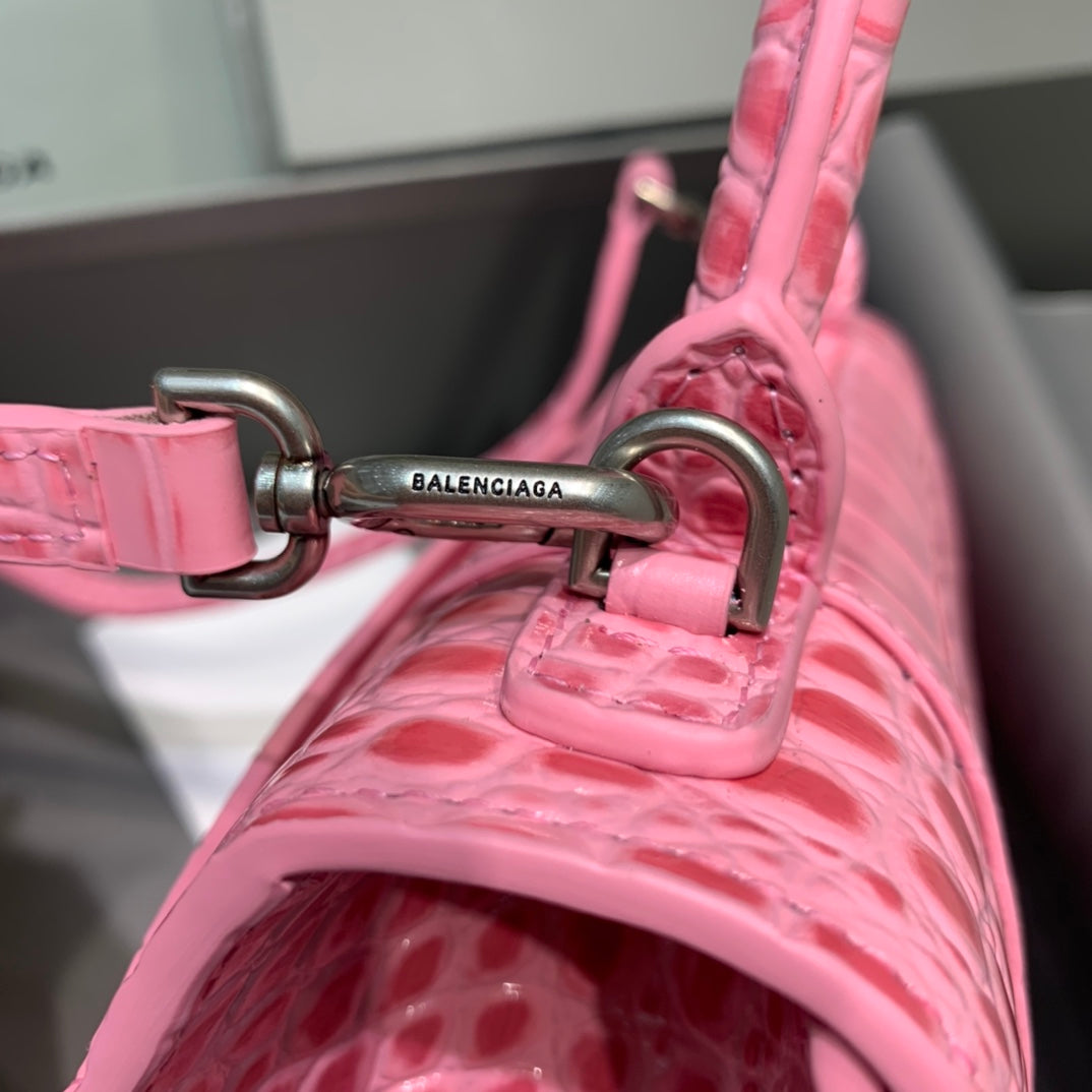 Top Quality Hourglass Small Handbag In Dark Pink, For Women,  Bags 9in/23cm