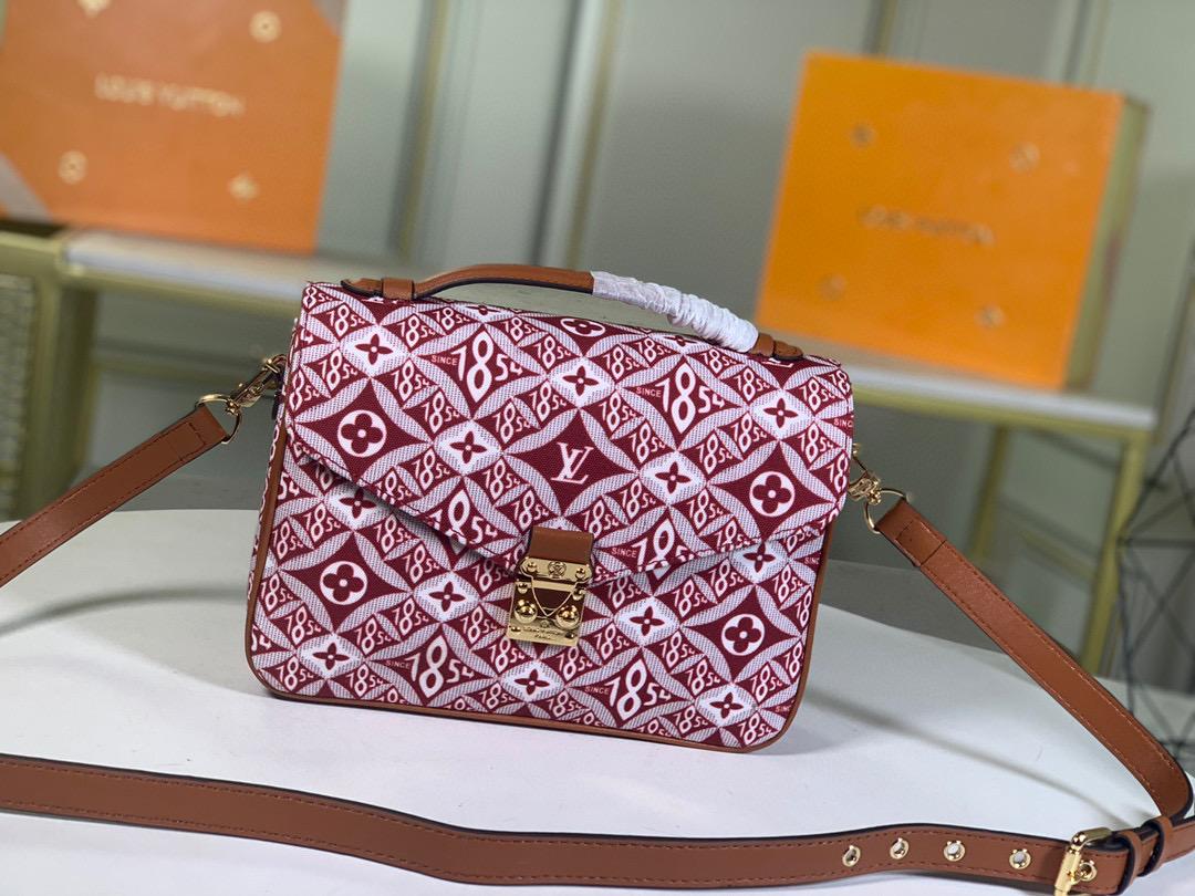 Top Quality Since 1854 Pochette Metis Red For Women, Womens Handbags, Shoulder And Crossbody Bags 9.8in/25cm Top Quality