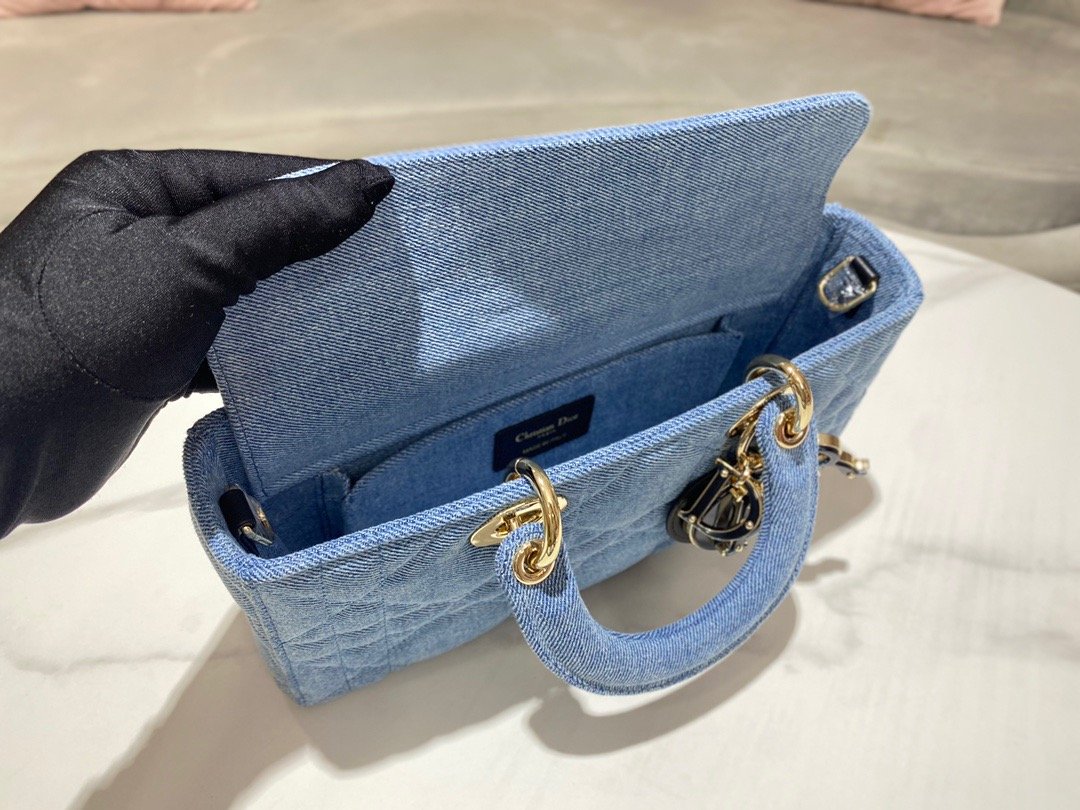 Top Quality Lady D-Joy Bag Blue, For Women, Womens Handbags 26cm/10in CD M0540WTJA_M928
