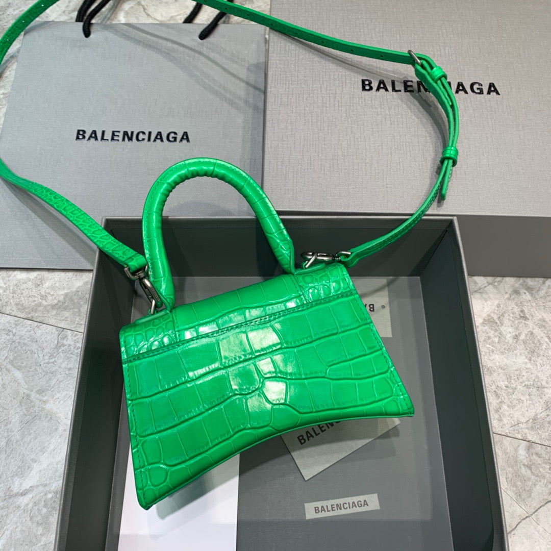 Top Quality Hourglass XS Handbag In Bright Green, For Women,  Bags 7.4in/19cm