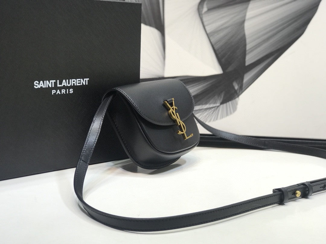 Top Quality Kaia Small Satchel Black For Women 7.2in/18.5cm YSL 619740BWR0W1000