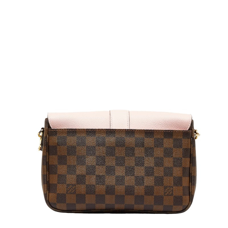 Louis Vuitton Damier Clapton Shoulder Bag N44244 Magnolia Pink Brown PVC Leather  Louis Vuitton