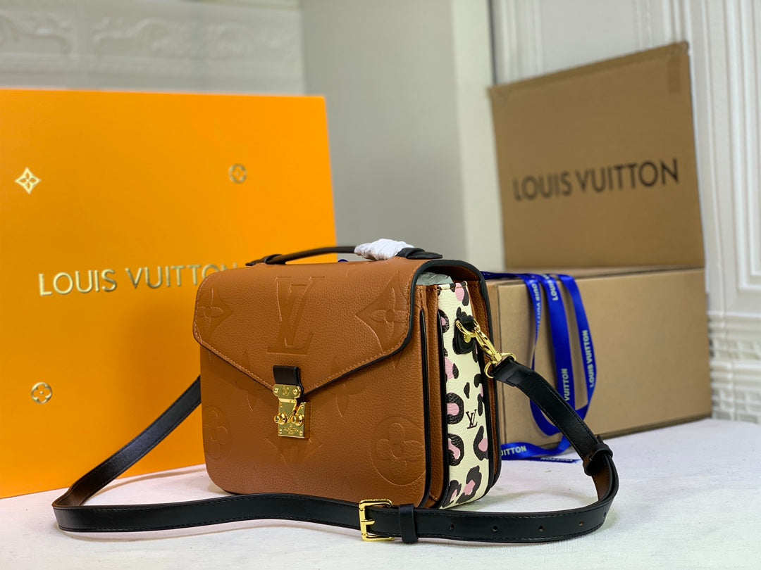 Top Quality Pochette Metis Monogram Empreinte Caramel For Women,  Shoulder And Crossbody Bags 9.8in/25cm Top Quality