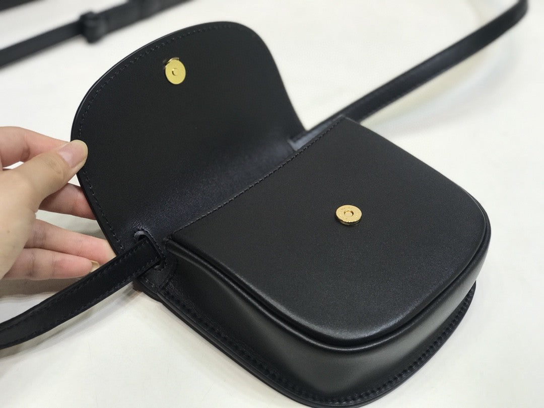 Top Quality Kaia Small Satchel Black For Women 7.2in/18.5cm YSL 619740BWR0W1000