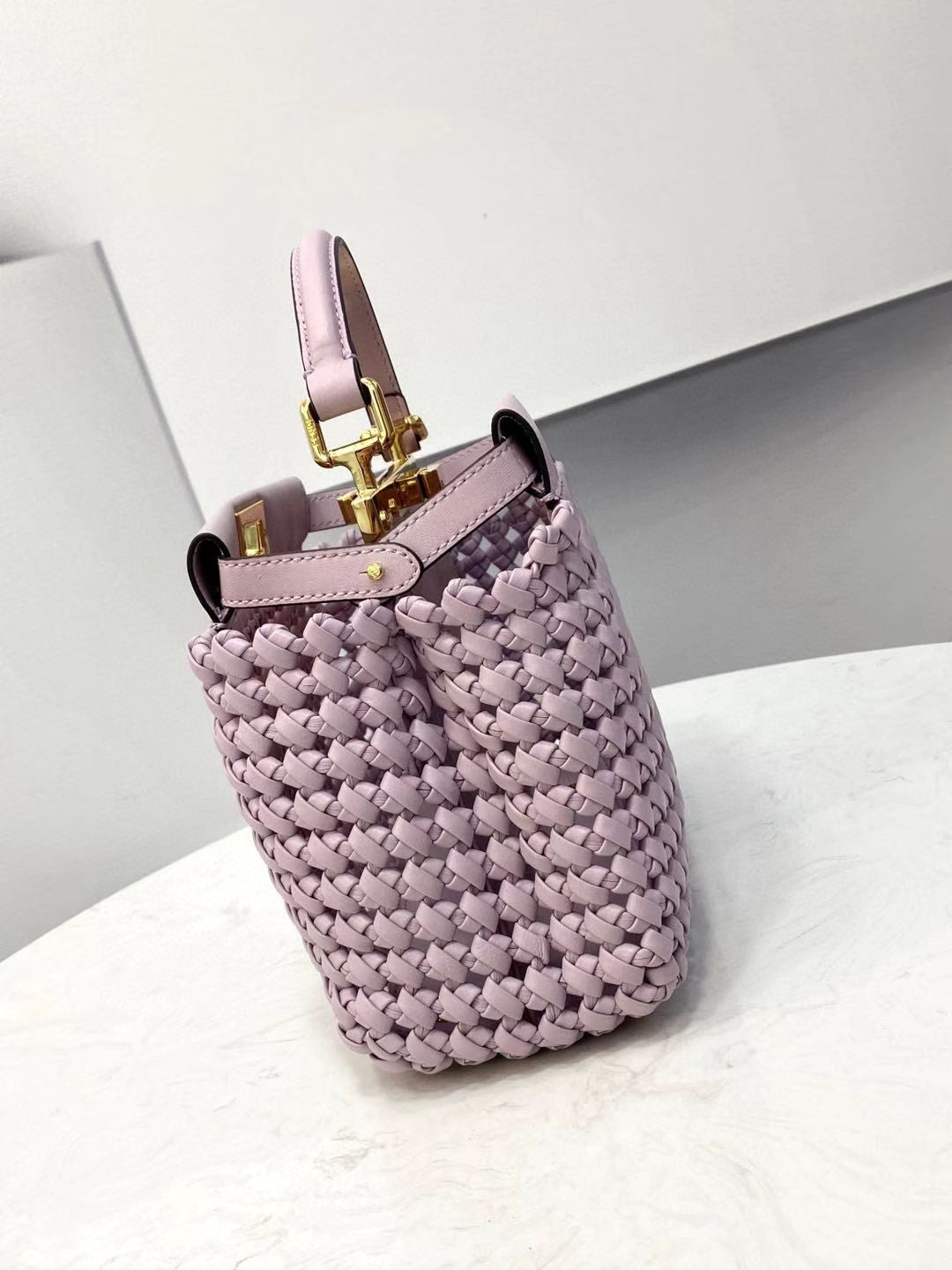 FI Top Quality Mini Purple Braided Bag For Woman 18cm/7in