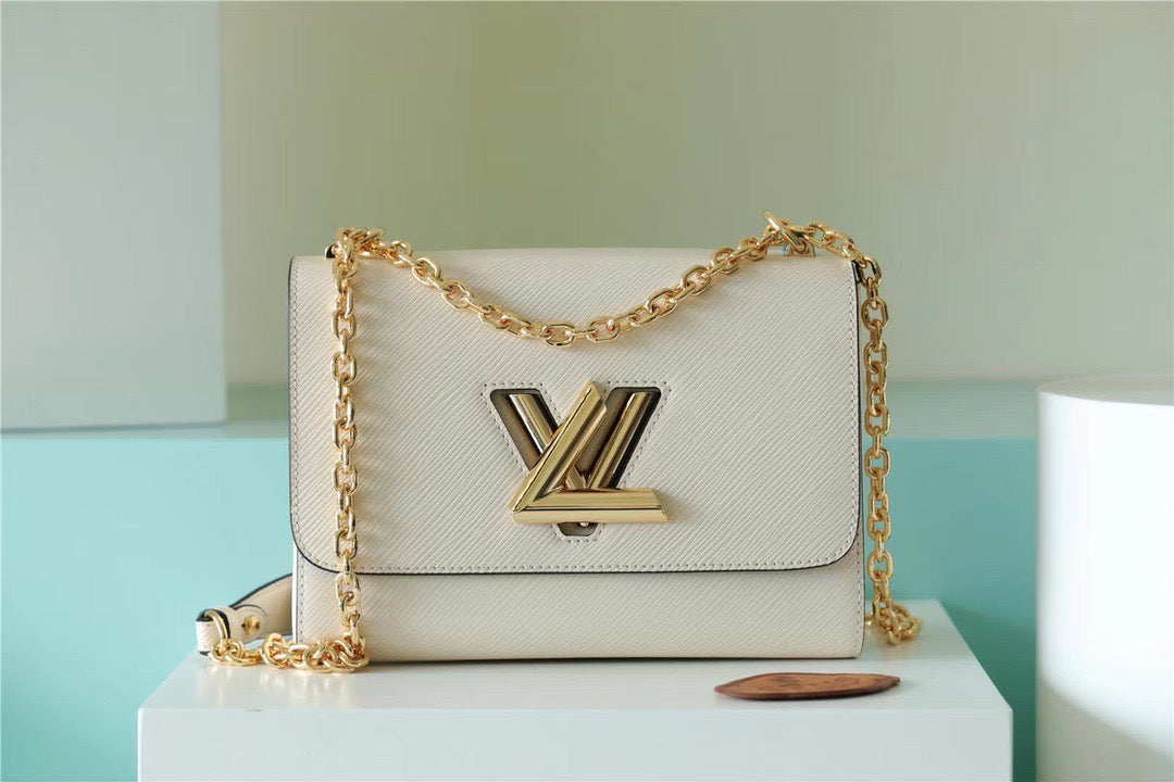 Top Quality Twist MM Epi White For Women, Womens Bags, Shoulder And Crossbody Bags 9.1in/23cm Top Quality M55513