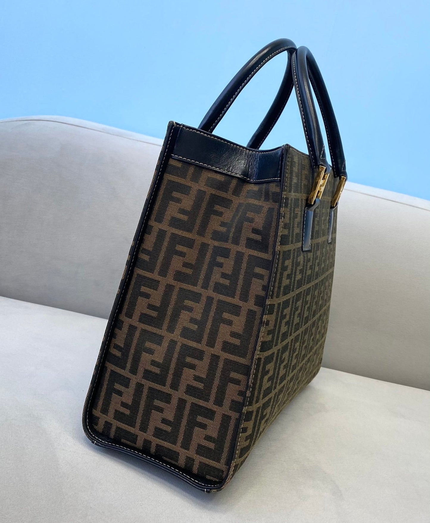 Top QualityTop Quality Tote Bag 13.8in/35cm Brown For Women FF