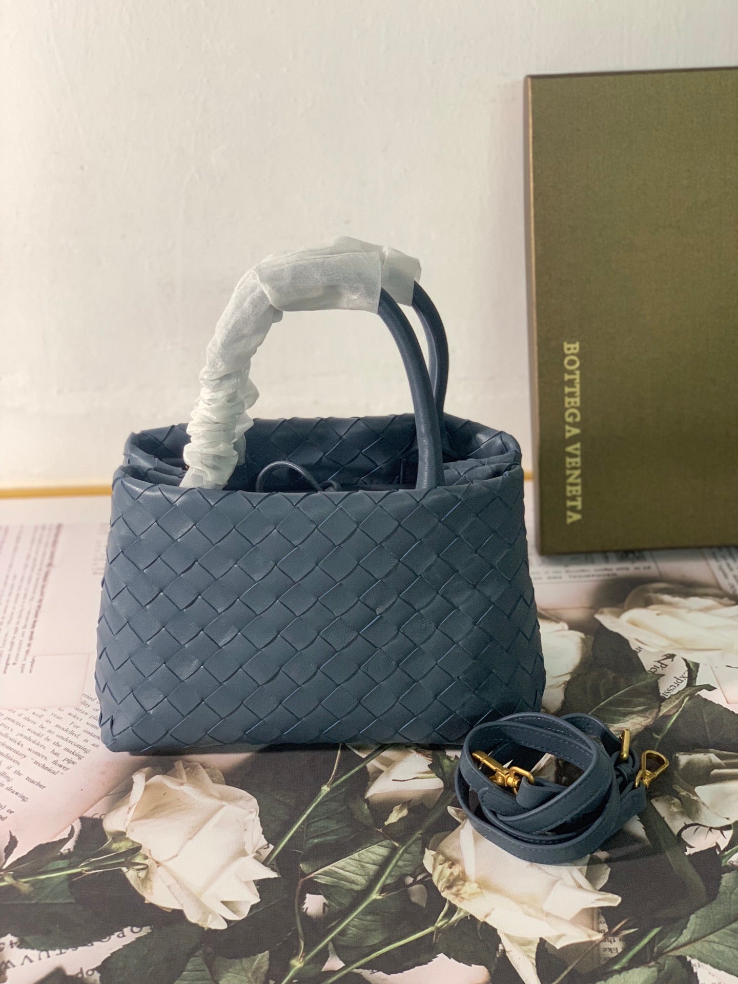 Top Quality Handle Bag Blue, For Women, Bags 12in/29.5cm