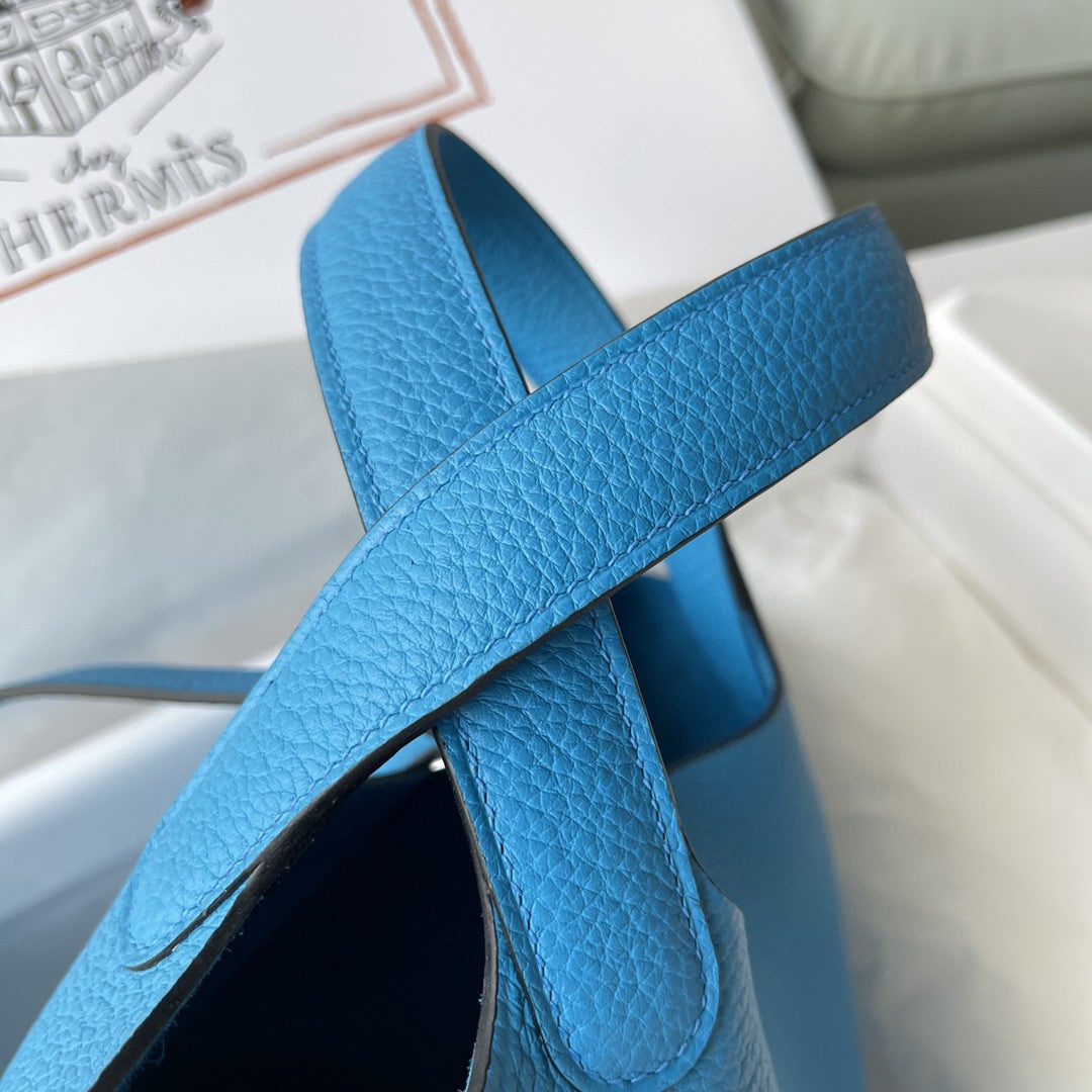 Top Quality Picotin Lock 18 Bag Blue For Women, Handbags 7.1in/18cm