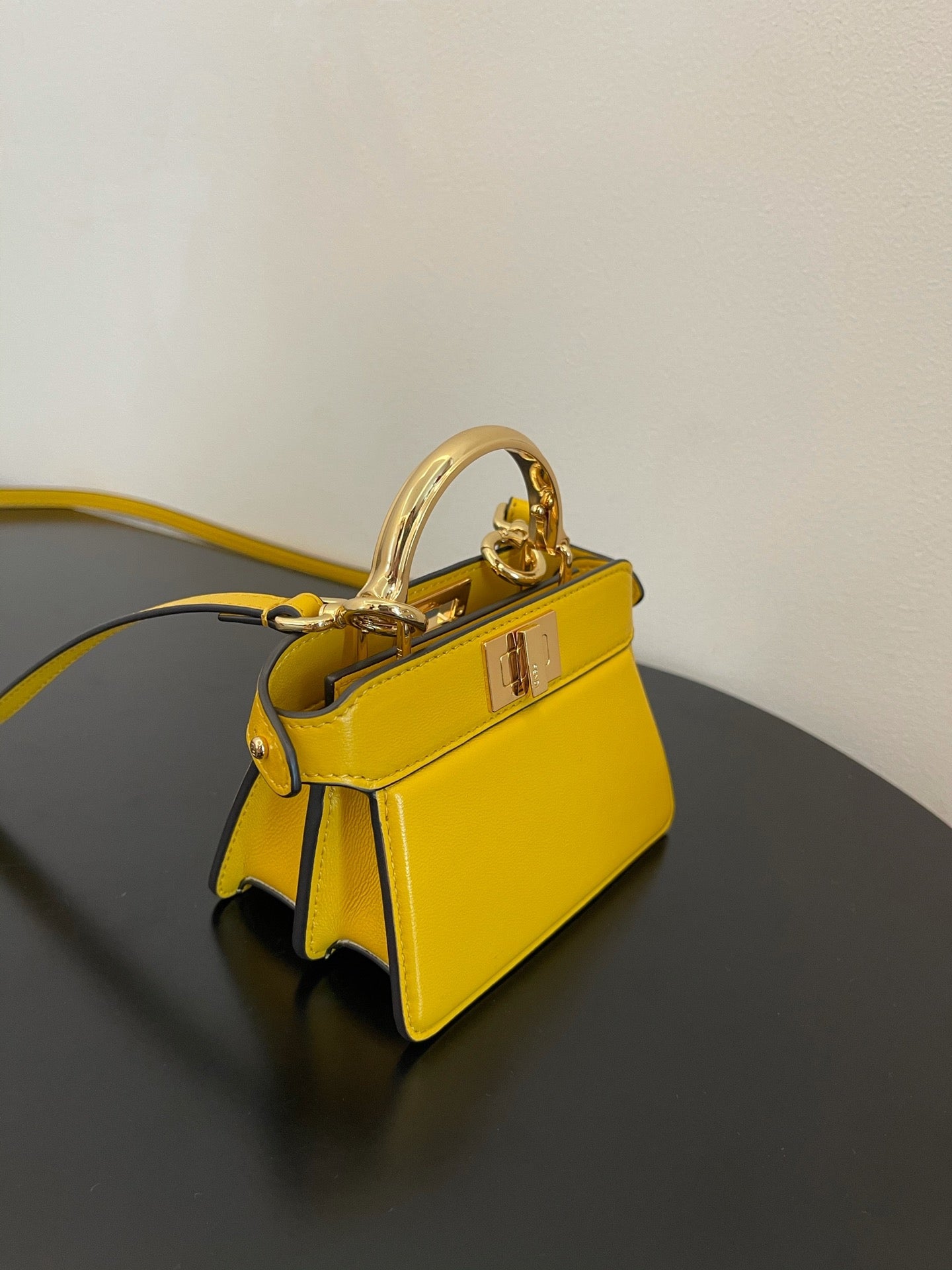FI Top Quality ISeeU Petite Yellow Micro Bag For Woman 11cm/4.5in