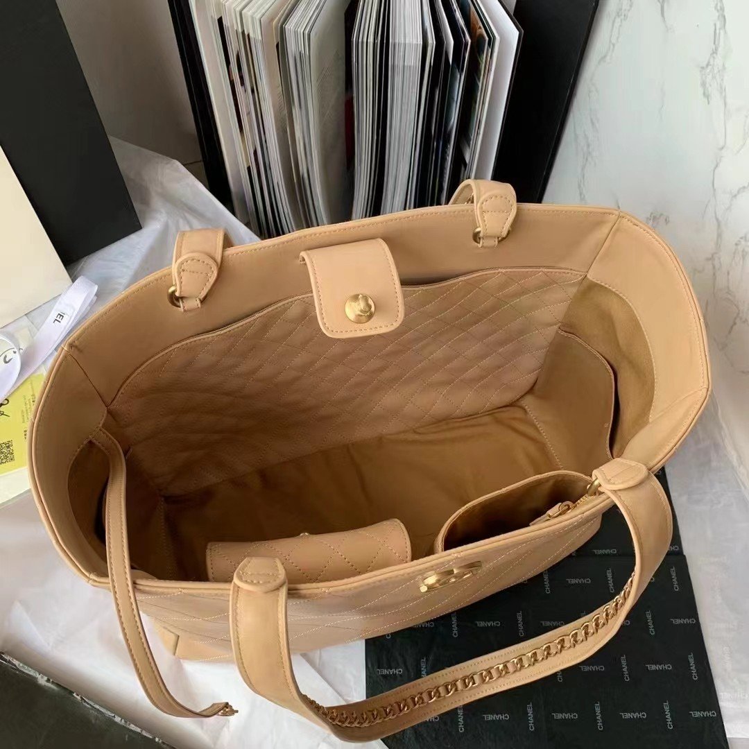 CHLShopping Bag Beige For Women Bags 14.4in/37cm