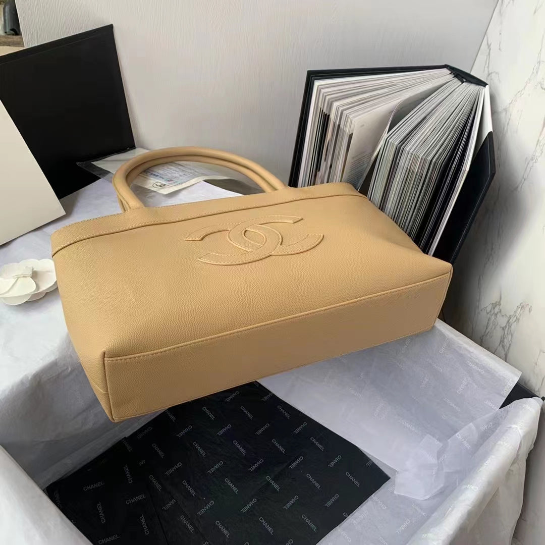 CHL CHLOpen Tote Caviar East West Beige For Women, Women’s Bags 14.5in/36.9cm