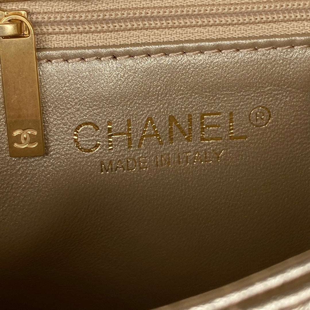 CHLFlap Bag Small Gold Bag For Women 15cm/6in