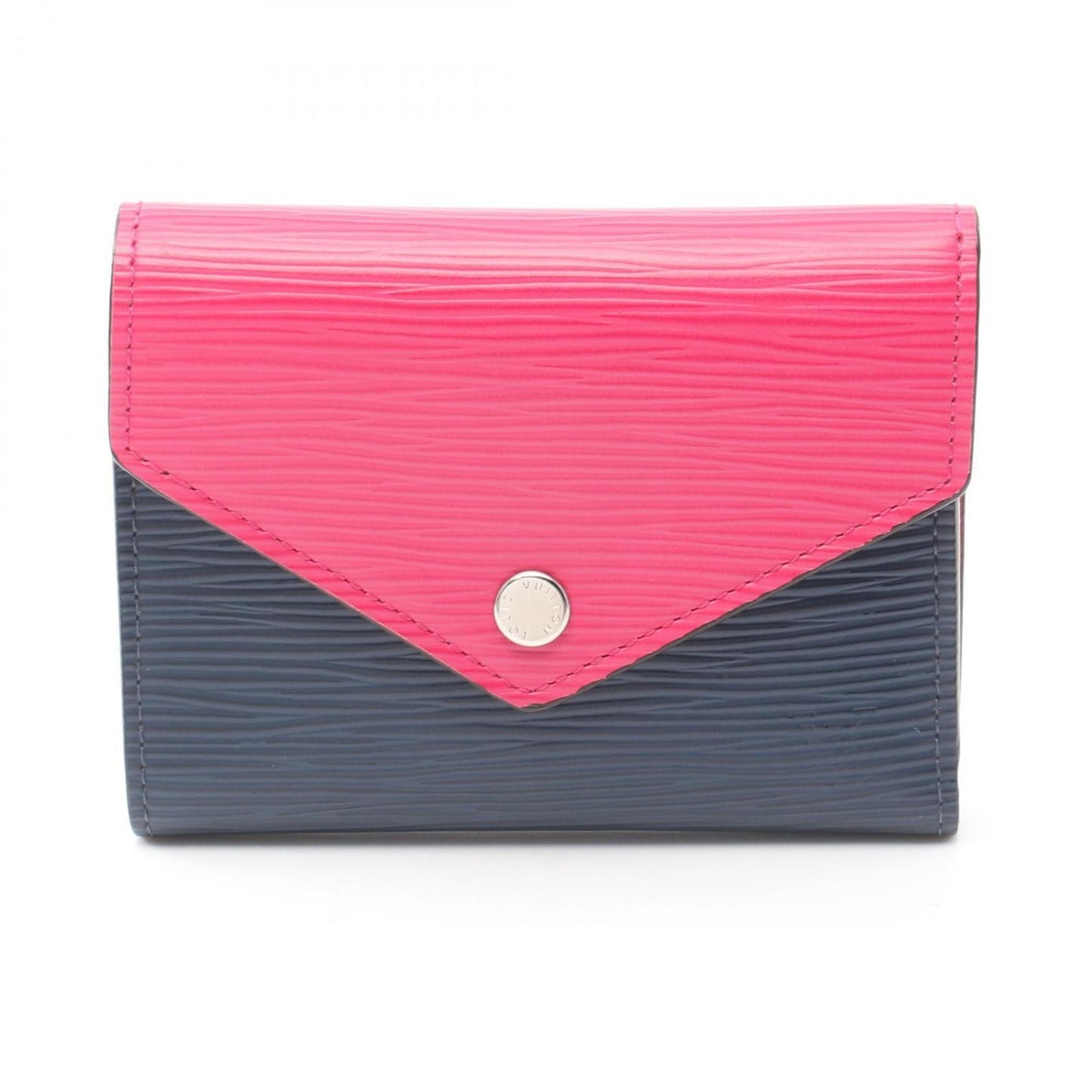 Louis Vuitton Epi Navy pink Epi Leather Wallet (Tri-Fold)