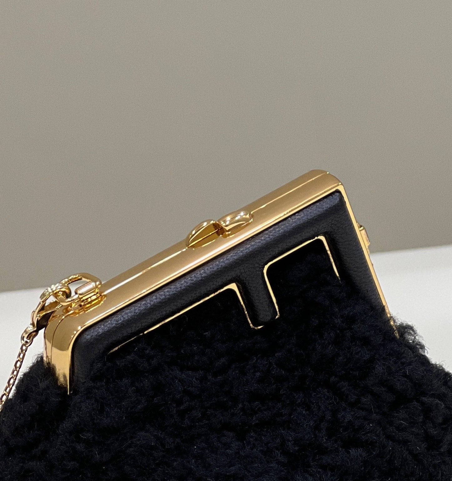 Top QualityTop Quality Top QualityTop Qualityrst Mini Black Mink Bag For Woman 11.5cm/4in